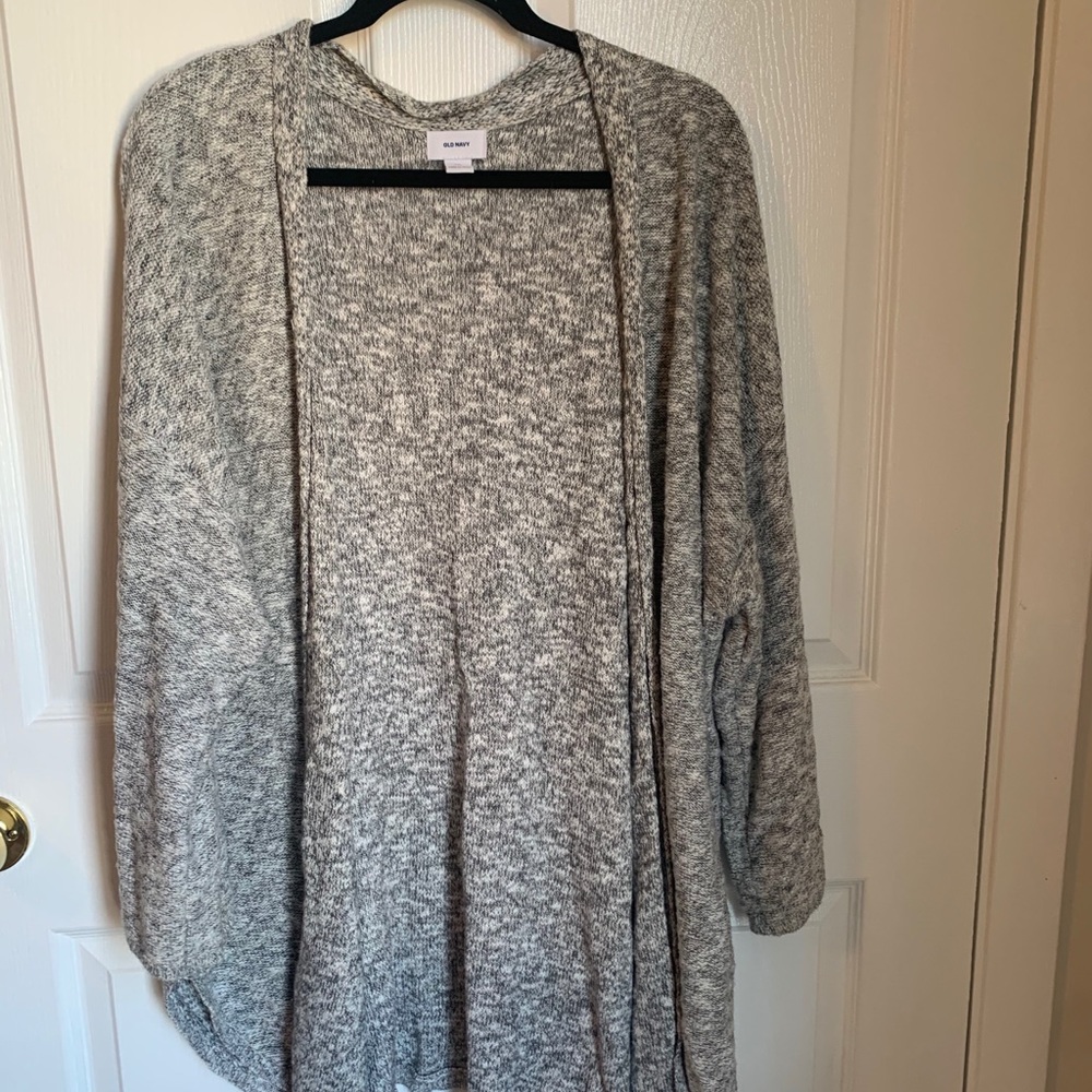 Heathered/marled grey Old Navy cardigan XXL